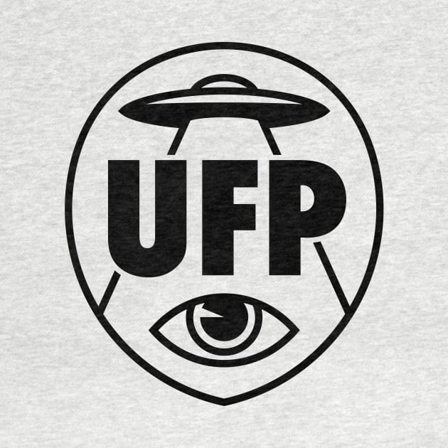 Unidentified Flying Podcast Logo (Black) by LuminousMedia